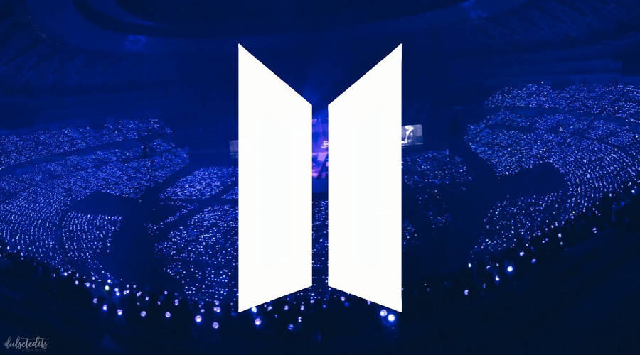 Bts Logo In Concert Wallpaper