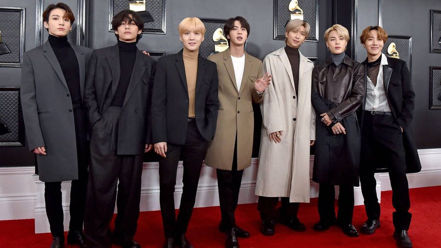 Bts Red Carpet Desktop Wallpaper Wallpaper