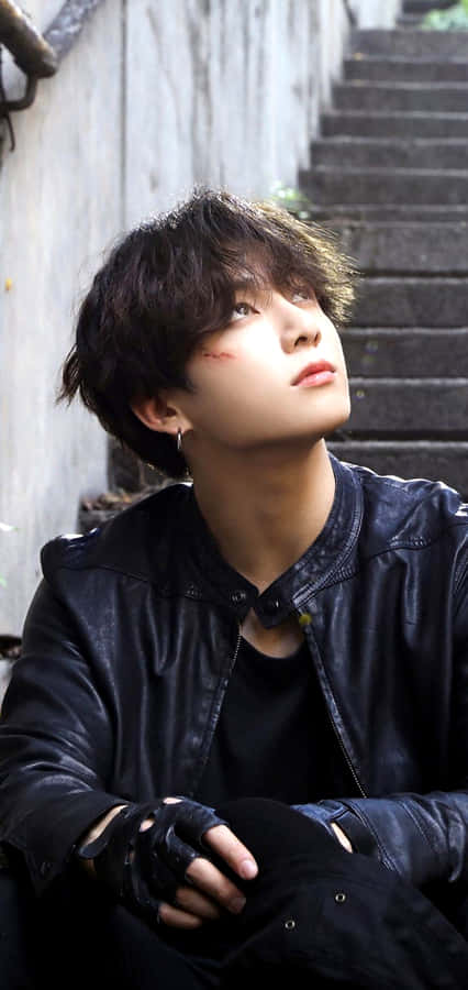 Bts's Jungkook Styling His Long Hair Wallpaper