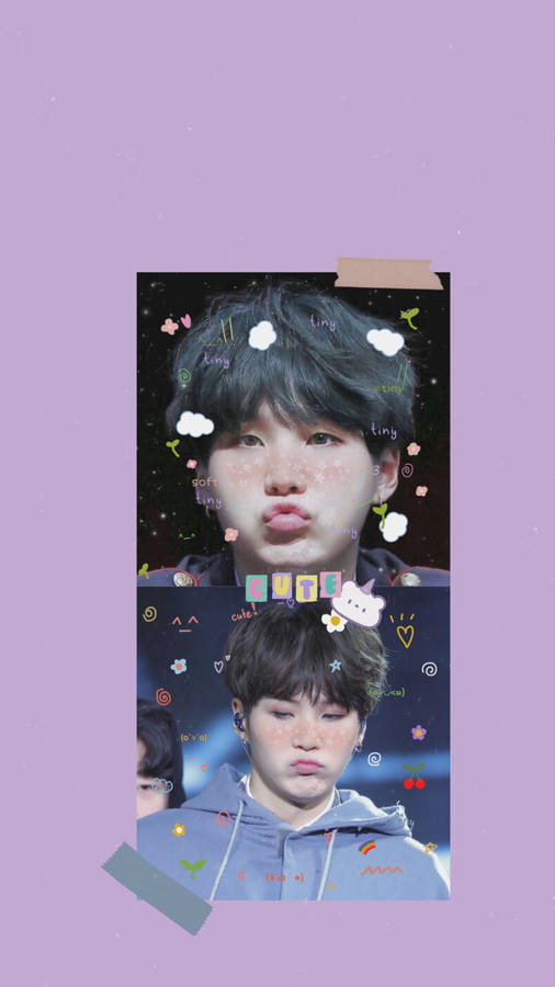 Bts Suga Cute Pout Wallpaper