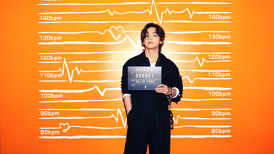 Bts Tae Hyung Butter Mugshot Wallpaper