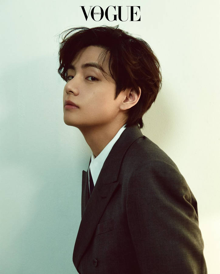 Bts V Vogue Suit Wallpaper