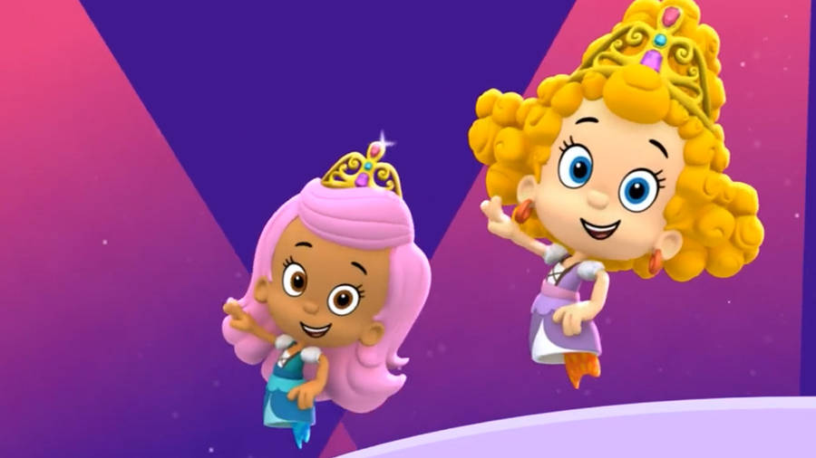 Bubble Guppies Molly Deema Glitter Games Wallpaper