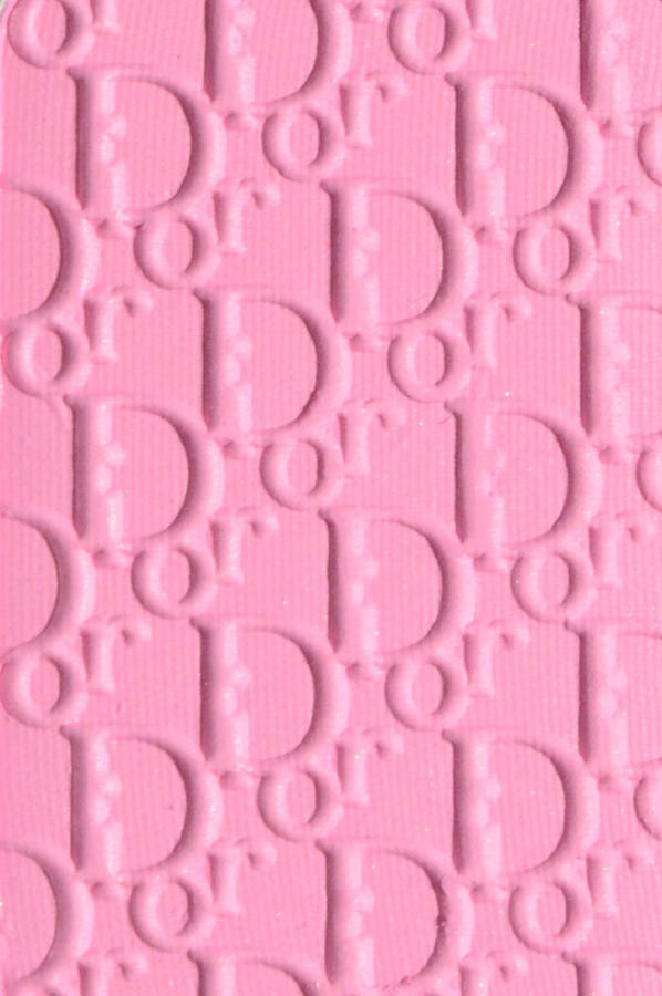 Bubblegum Pink Dior Designer Logo Wallpaper