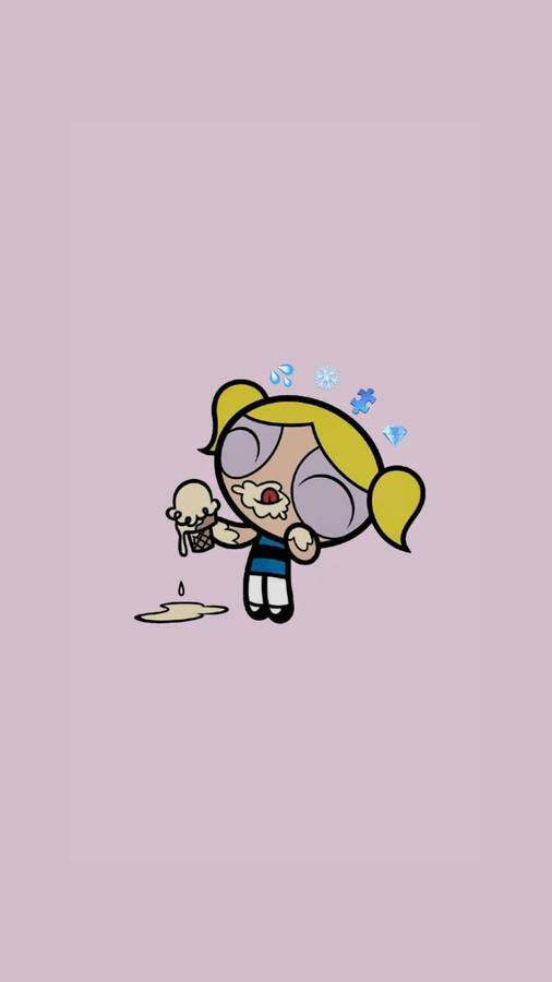 Bubbles Eating Aesthetic Profile Wallpaper