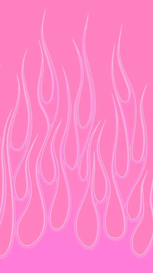 Bubbly Pink Flames Wallpaper