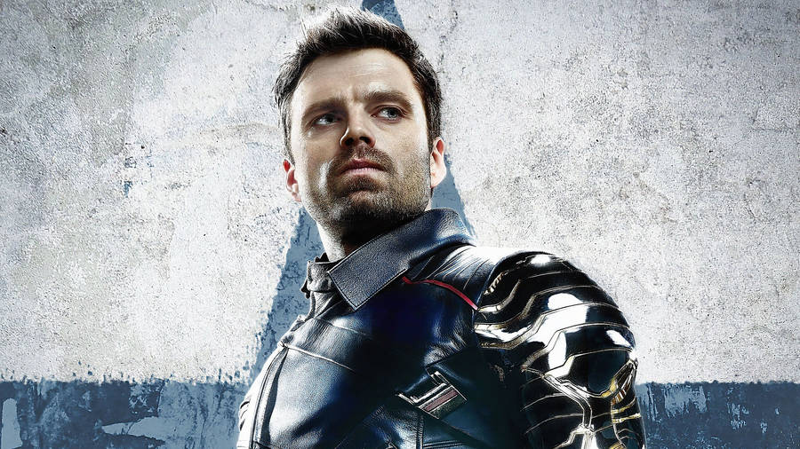 Bucky Barnes With A Blue Star Wallpaper