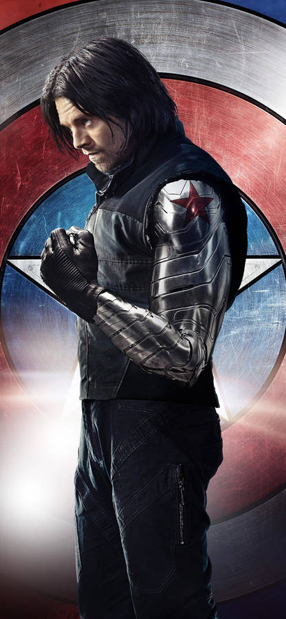 Bucky Barnes With A Shield Wallpaper