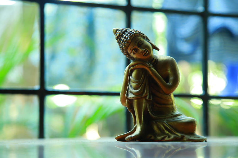 Buddha 3d Resting Statue Wallpaper