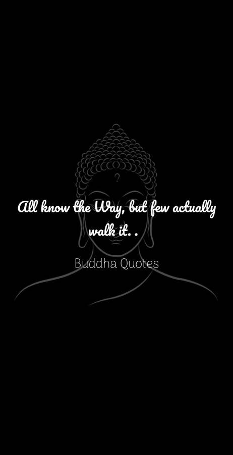 Buddha Quotes All Know Outline Wallpaper