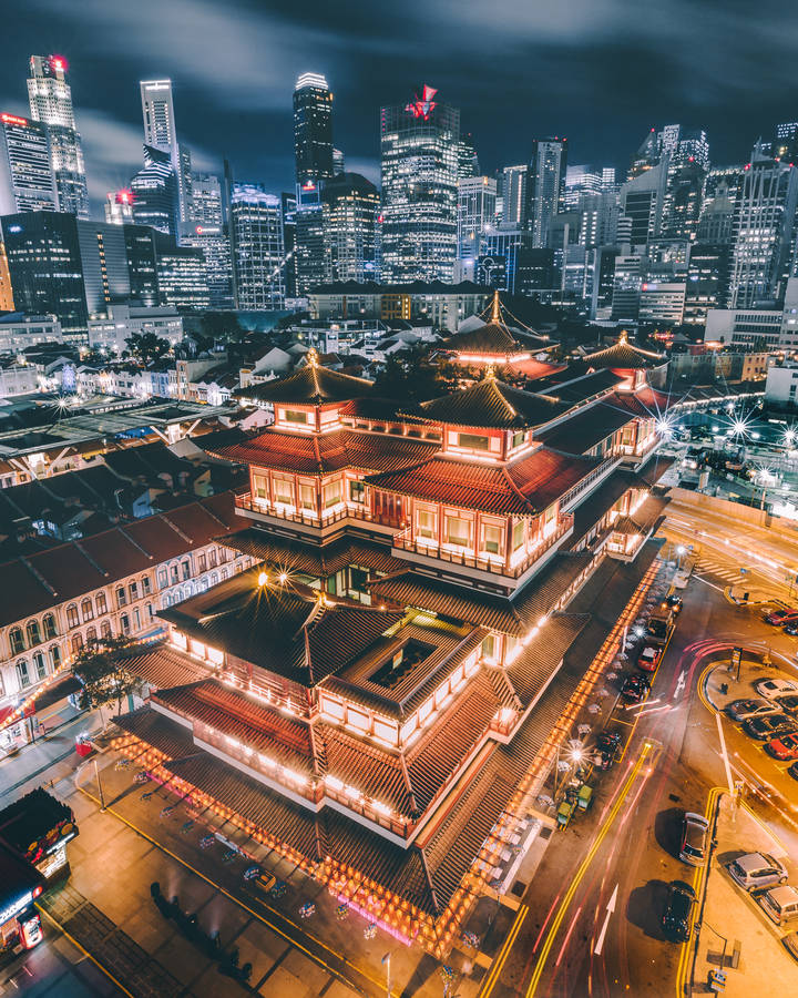 Buddha Temple Singapore Wallpaper