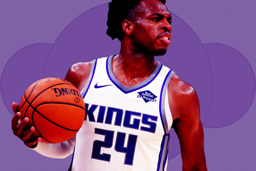 Buddy Hield In Purple Wallpaper