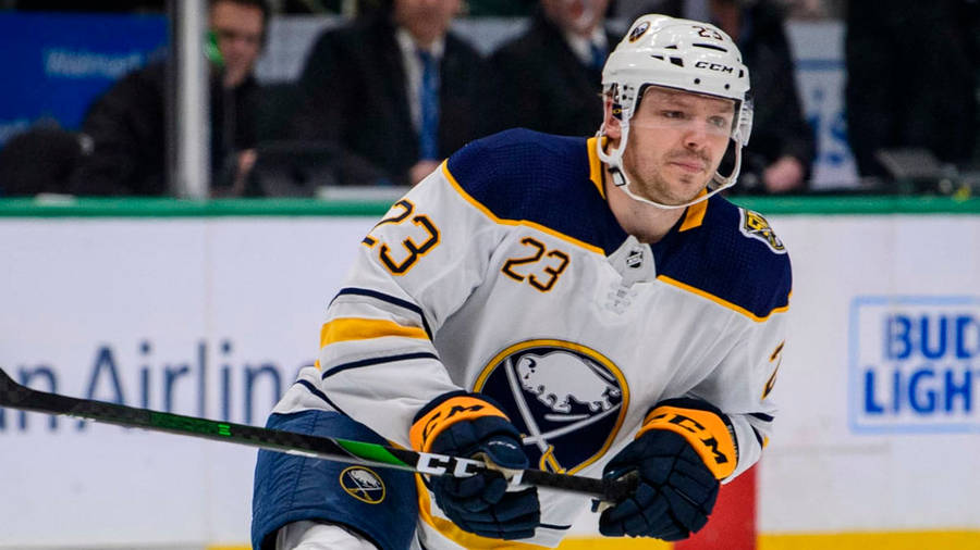 Buffalo Sabres Sam Reinhart Against New Jersey Devils 2021 Wallpaper