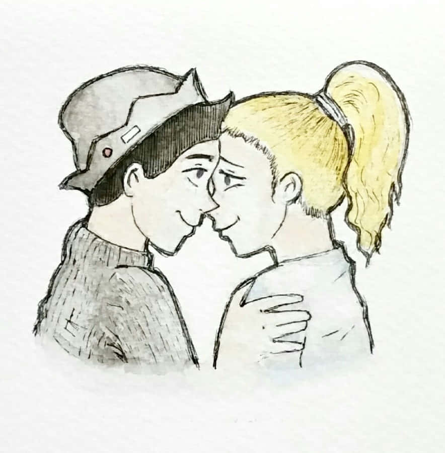 Bughead Fan Art Sketch Wallpaper