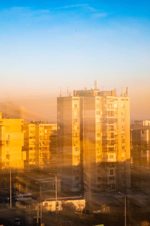 Bulgaria Buildings Sun Dust Wallpaper