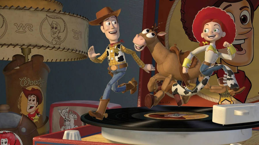 Bullseye Toy Story On Disc Player Wallpaper