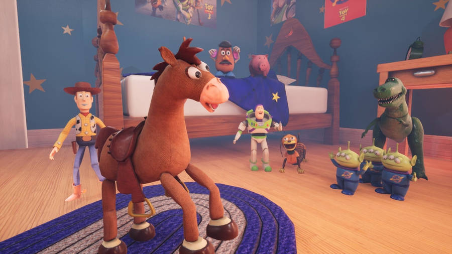 Bullseye Toy Story On Mat Wallpaper