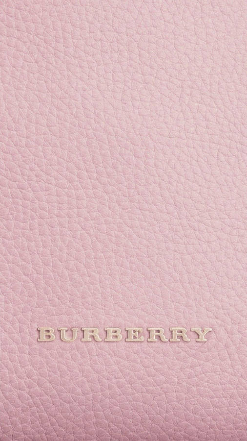 Burberry Pink Leather Wallpaper