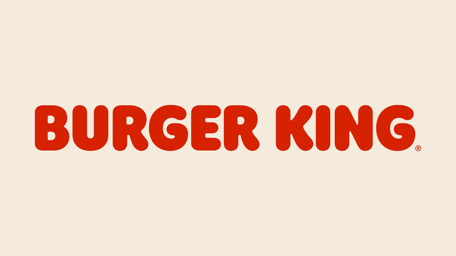Burger King Minimalist Word Mark Wallpaper