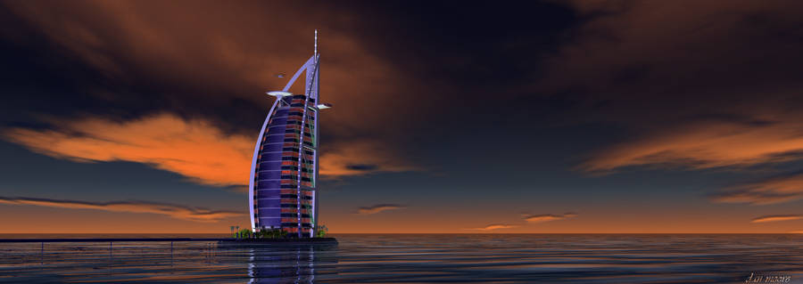 Burj Al Arab Super Wide Wallpaper