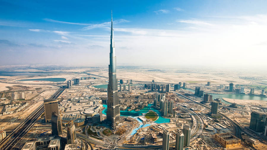 Burj Khalifa For Aesthetic City Background Wallpaper