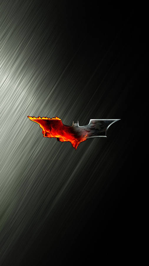 Burning Batman Logo Iphone Wallpaper