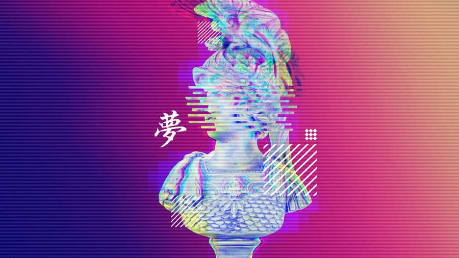 Bust Purple Aesthetic Tumblr Laptop Wallpaper