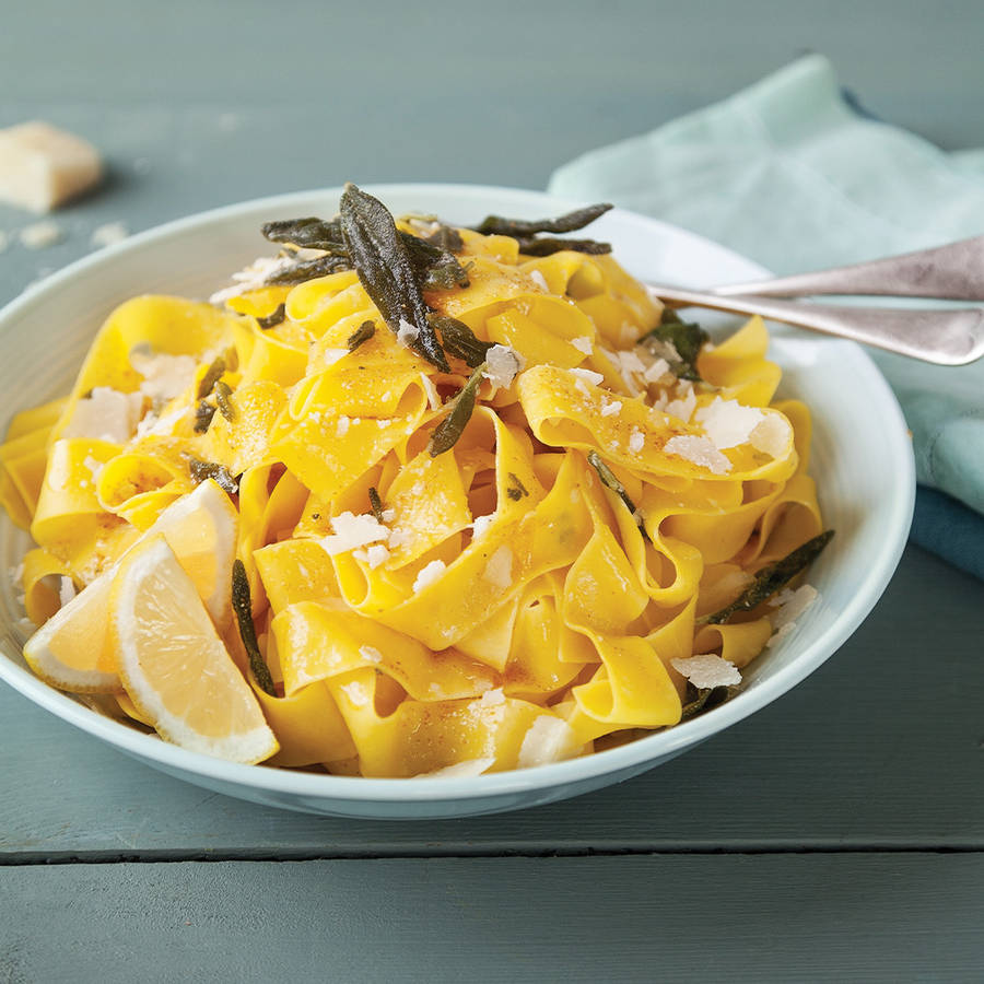 Butter On Pasta With Lemon Wallpaper