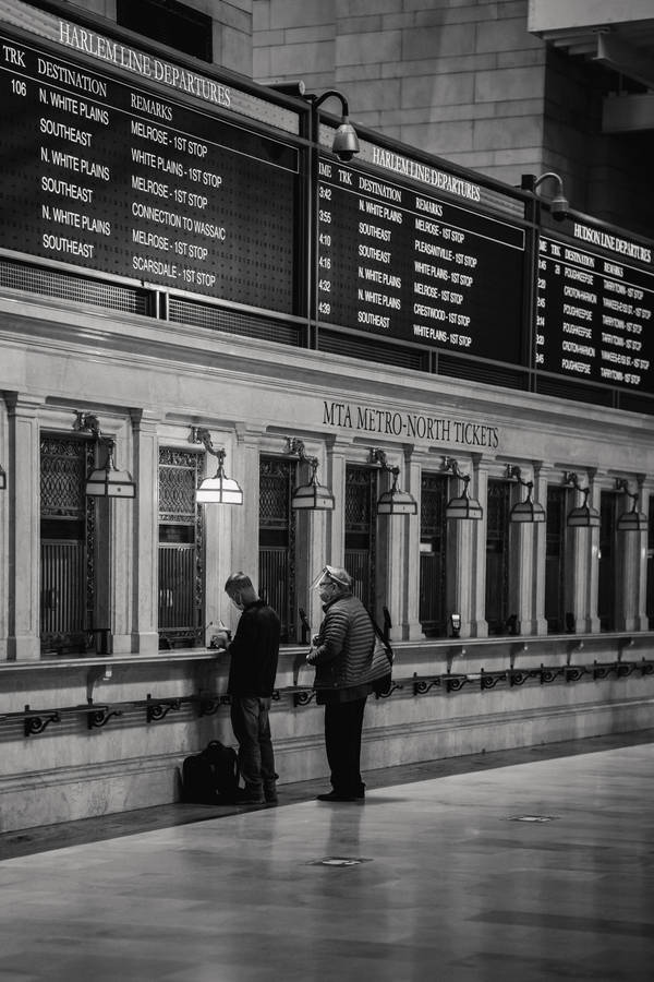 Buying Tickets At Grand Central Terminal Wallpaper