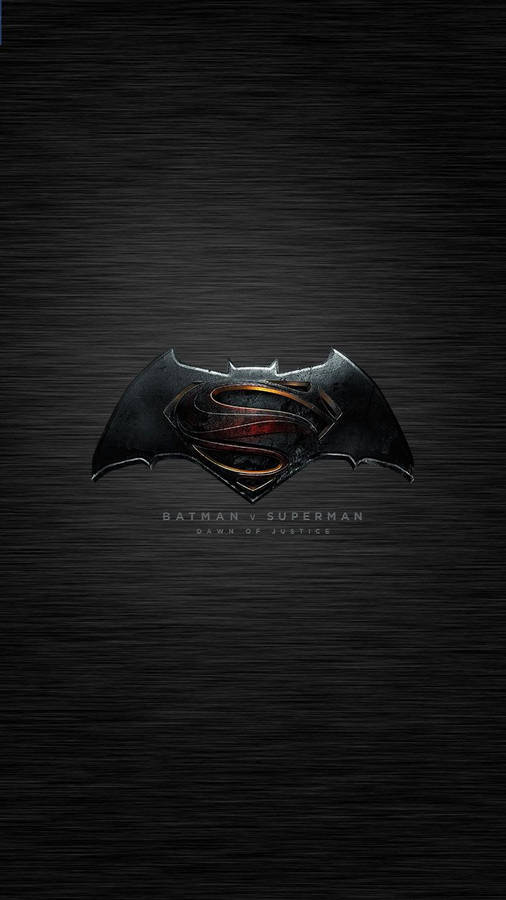 Bvs Dark Batman Superman Symbol Iphone Wallpaper
