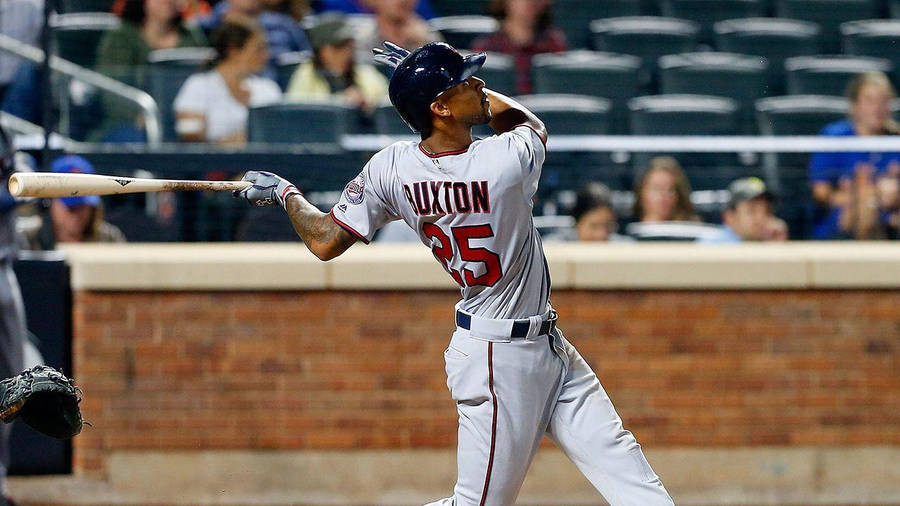 Byron Buxton Baseball Bat White Uniform Wallpaper