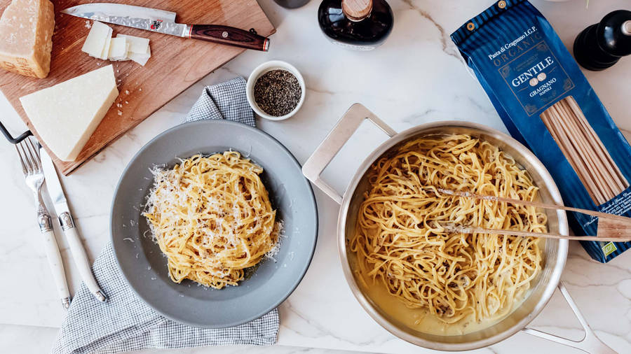 Cacio E Pepe Ingredients Wallpaper