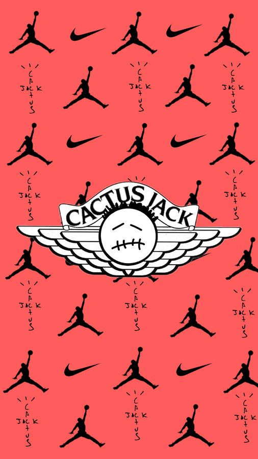 Cactus Jack Air Jordan Pattern Wallpaper