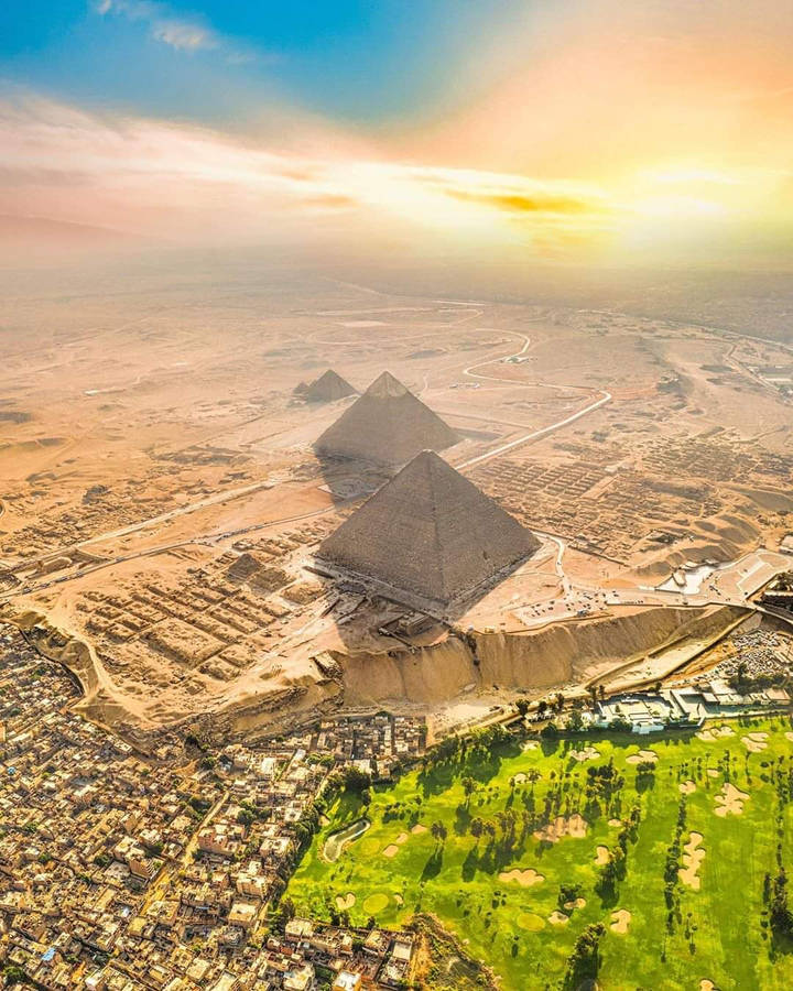 Cairo Egyptian Pyramid Landscape Wallpaper