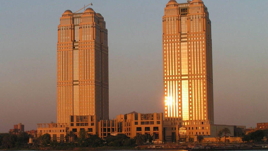 Cairo Nile City Complex Towers Wallpaper