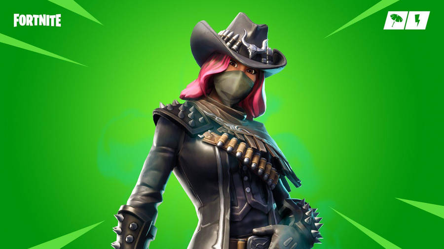 Calamity Fortnite Stage 5 Green Background Wallpaper