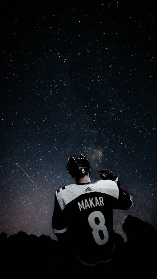 Cale Makar Night Sky Wallpaper