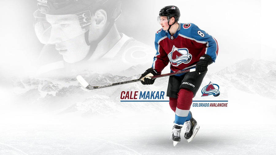 Cale Makar Snowy Mountains Wallpaper