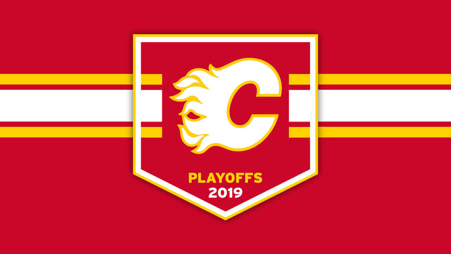 Calgary Flames Playoffs 2019 Poster Wallpaper