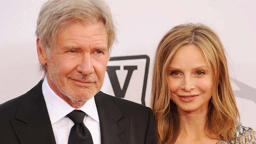 Calista Flockhart Co-celebrating With Harrison Ford At Lifetime Achievement Award-event Wallpaper