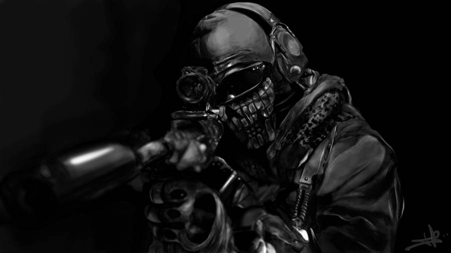 Call Of Duty Black Ops Soldier In 4k Resolution Wallpaper