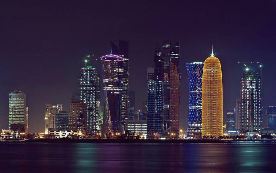 Calm Doha City Wallpaper