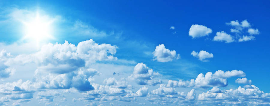 Calming Blue Funeral Clouds Wallpaper