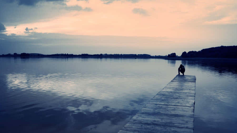 Calming Desktop Old Pier Wallpaper