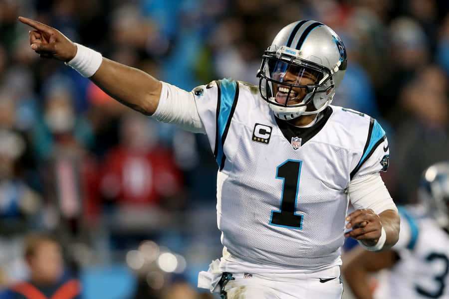 Cam Newton Pointing Wallpaper