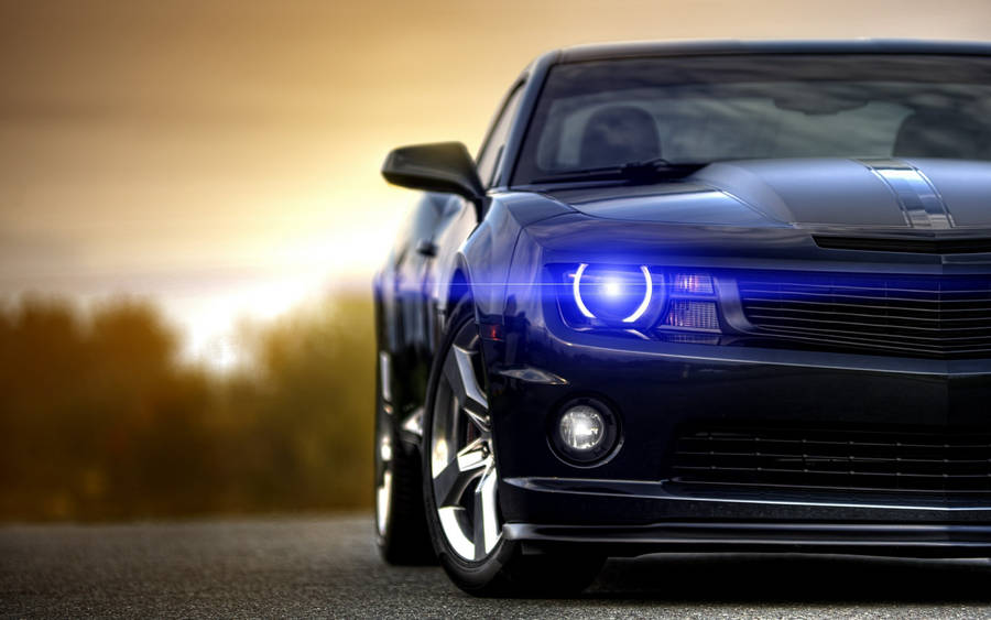 Camaro Muscle Cars Headlights Wallpaper