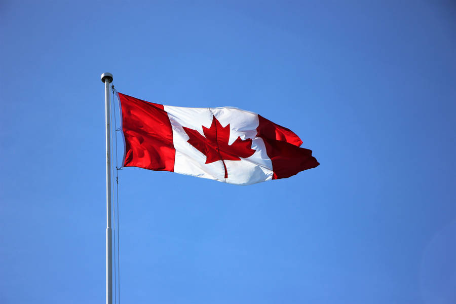 Canadian Flagpole Wallpaper