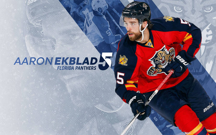 Canadian Ice Hockey Player Aaron Ekblad Illustration Wallpaper