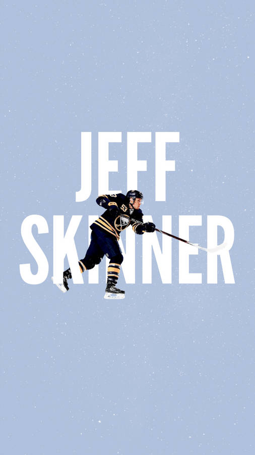 Canadian Nhl Player Jeff Skinner Aesthetic Illustration Wallpaper