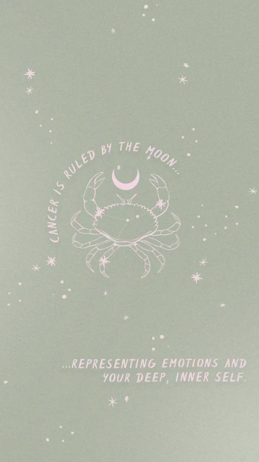 Cancer Star Sign Relatable Quote Wallpaper